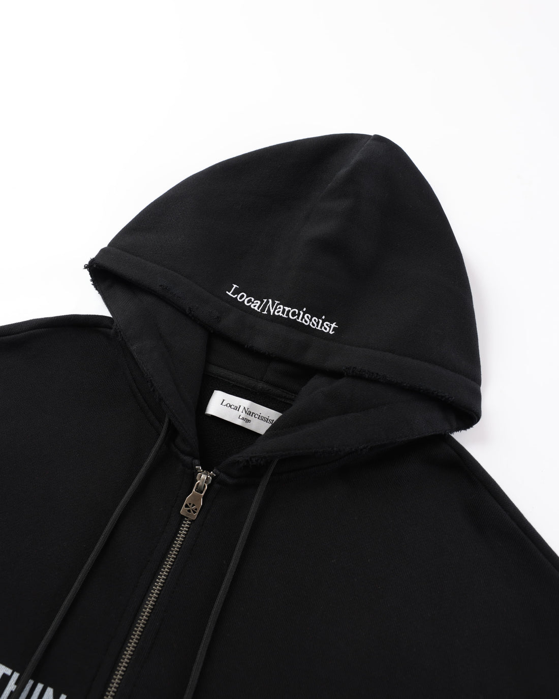 "Everything Is About Me" Zip-Up Hoodie Black