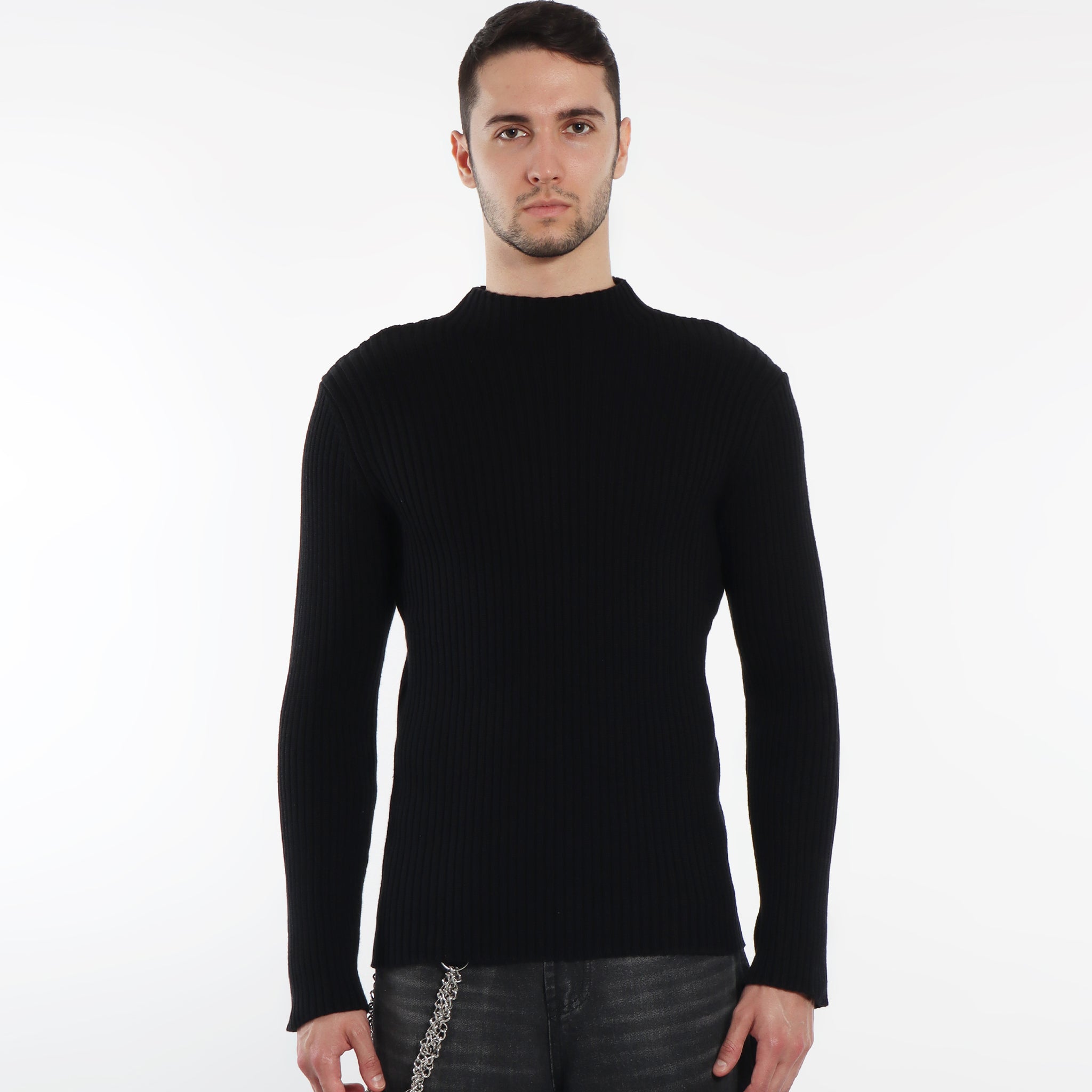 Astor Ribbed Knit Mock Neck