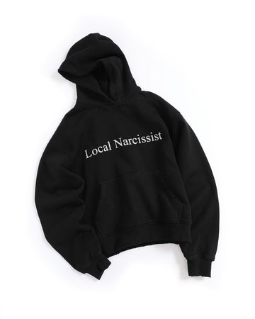 "Local Narcissist" Pullover Hoodie Black