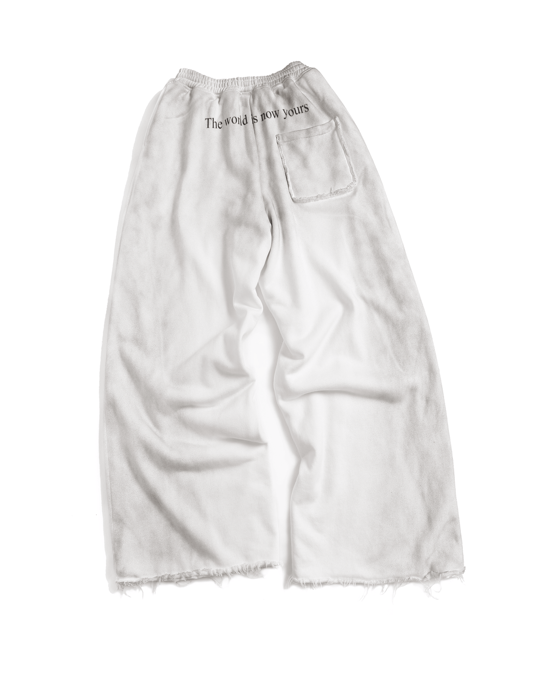 "The World Is Now Yours" Sweatpants White